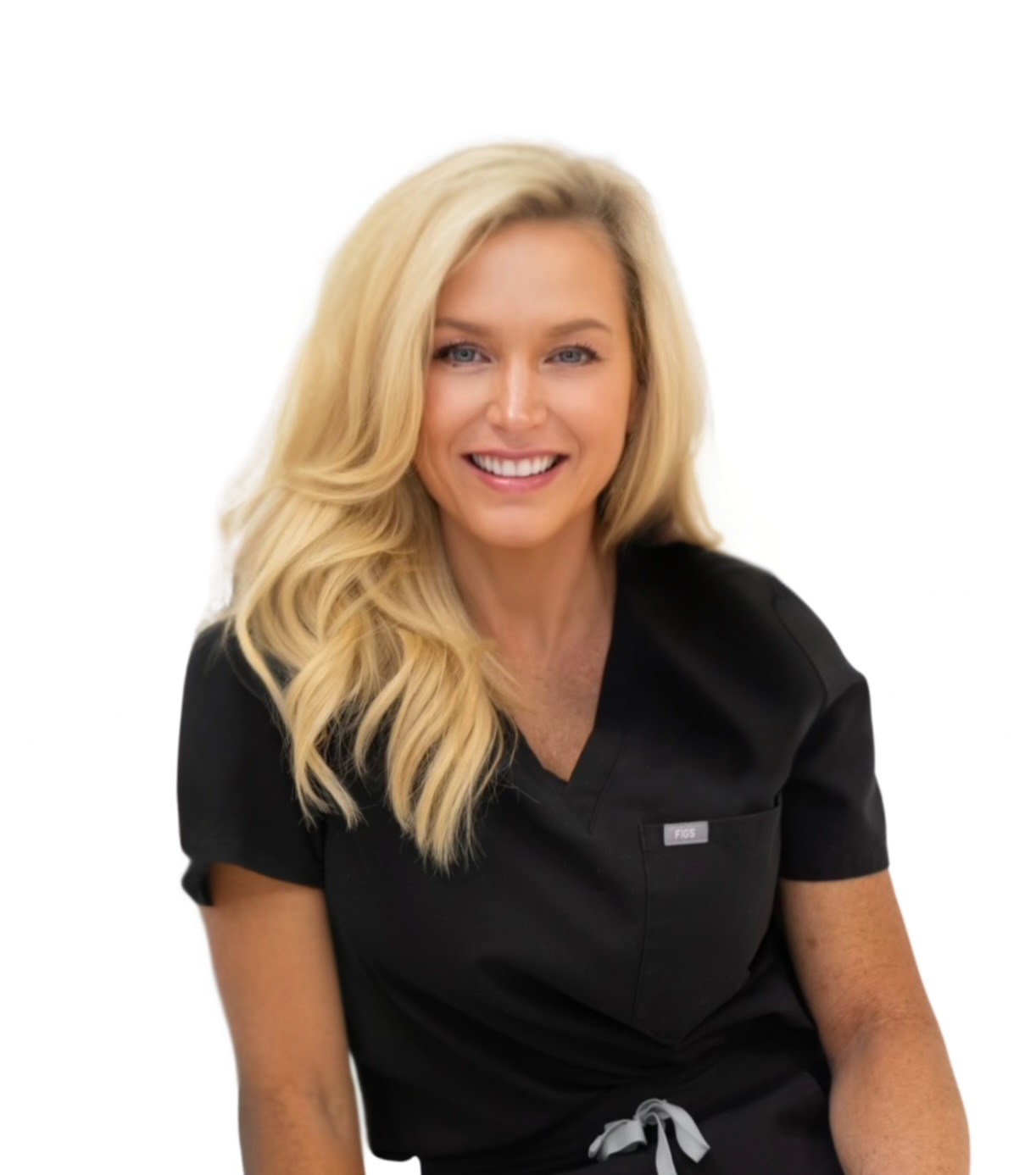 Sherry Renee Housley, APRN-CNP, in scrubs
